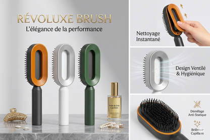 Brosse Auto-Nettoyante Pro™ | Cheveux Propres en 1 Seconde